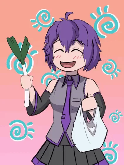 A modern fan-art homage to Leekspin, featuring a purple-haired character mimicking Orihime's iconic pose.