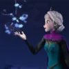 Elsa's iconic transformation moment from the 'Let It Go' song.