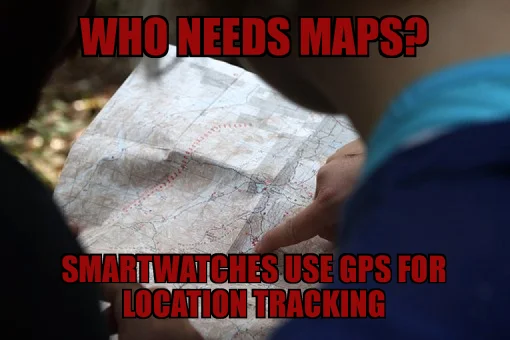 Humorous comparison of old maps versus modern automatic tracking.