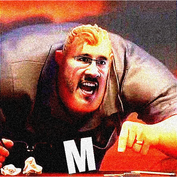 A follow-up 'M' variant of the meme, using a beefier Farquaad-Markiplier composite as an escalation of the original 'E' image.