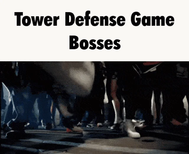 Meme variant comparing shoe to video game boss.