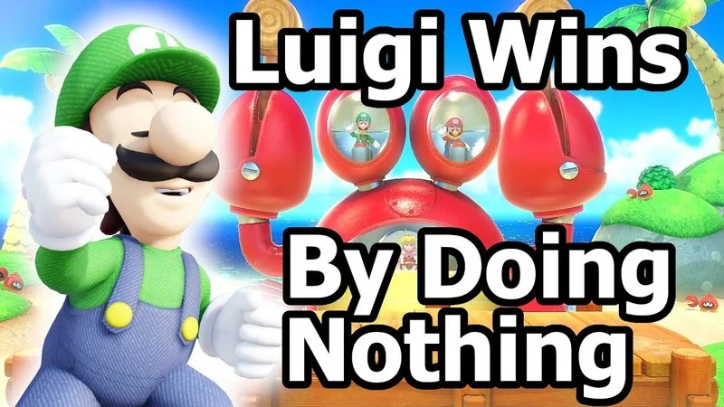The canonical Luigi Wins YouTube video thumbnail.