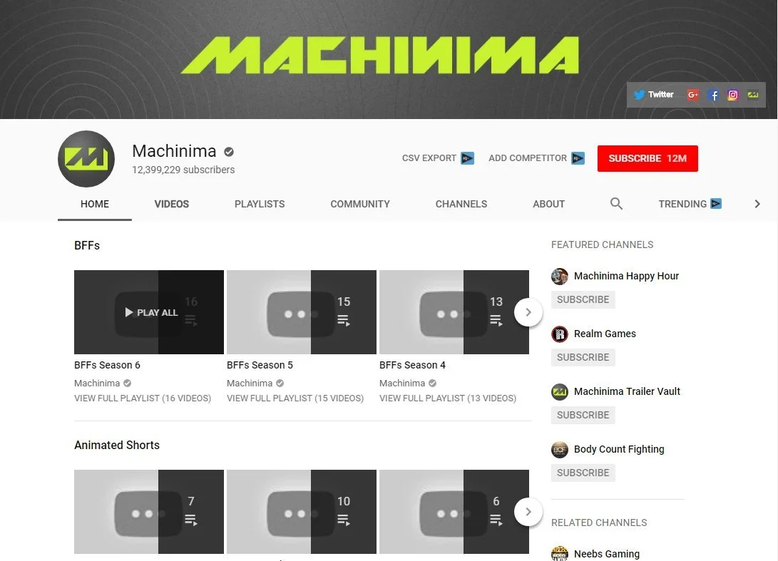 Hank Green's viral 2020 tweet recalling how Machinima's demise was foreshadowed when its own CEO mispronounced the company's name.