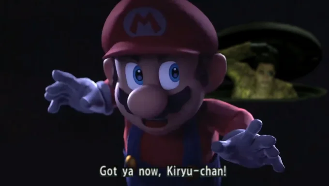 Mario Majima crossover joke meme.