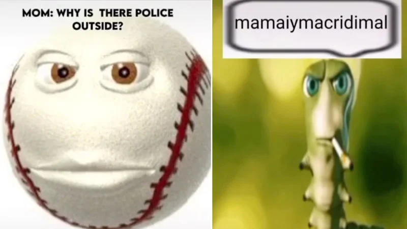 Innocent character meme format from the sound trend.