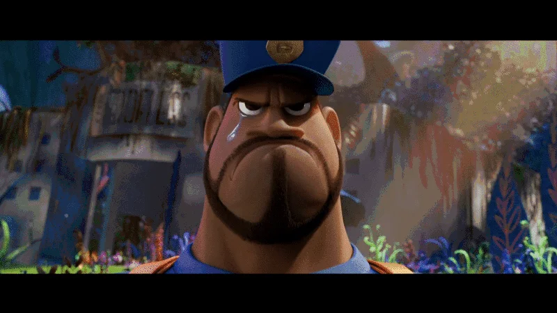 A JoJo's Bizarre Adventure scene often circulated as a 'manly tears' reaction image.