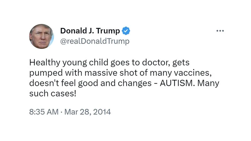 The iconic original Trump tweet launching the meme.