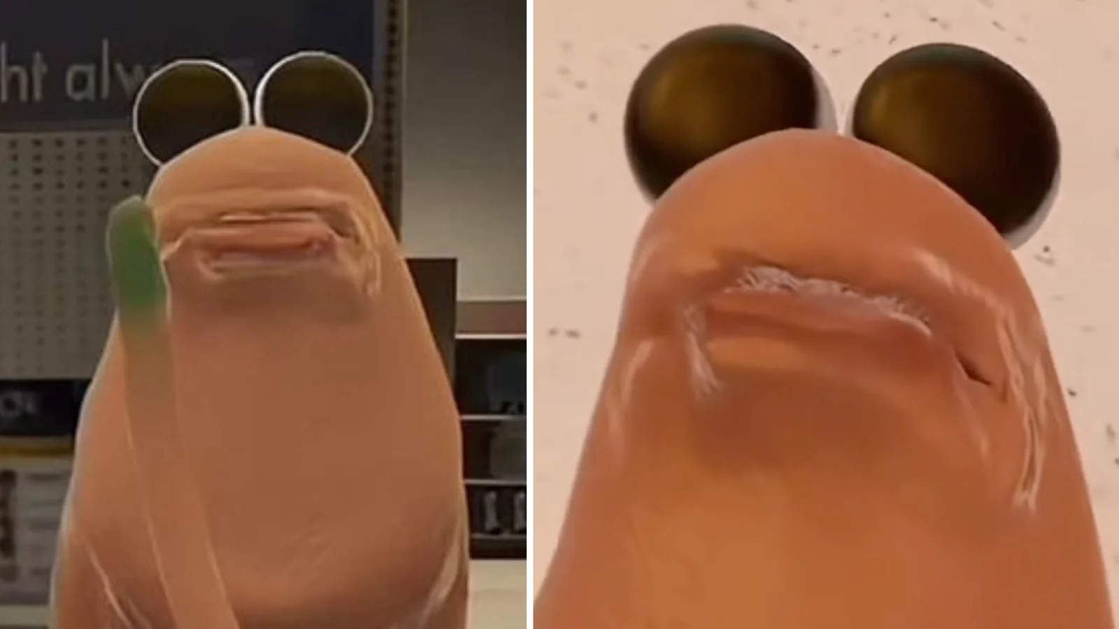 VRChat avatar comparison of Marcus the Worm.