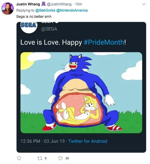 Sebastian Gorka's outraged reply mistook the parody Nintendo Pride tweet for a real one, fueling the meme's spread.