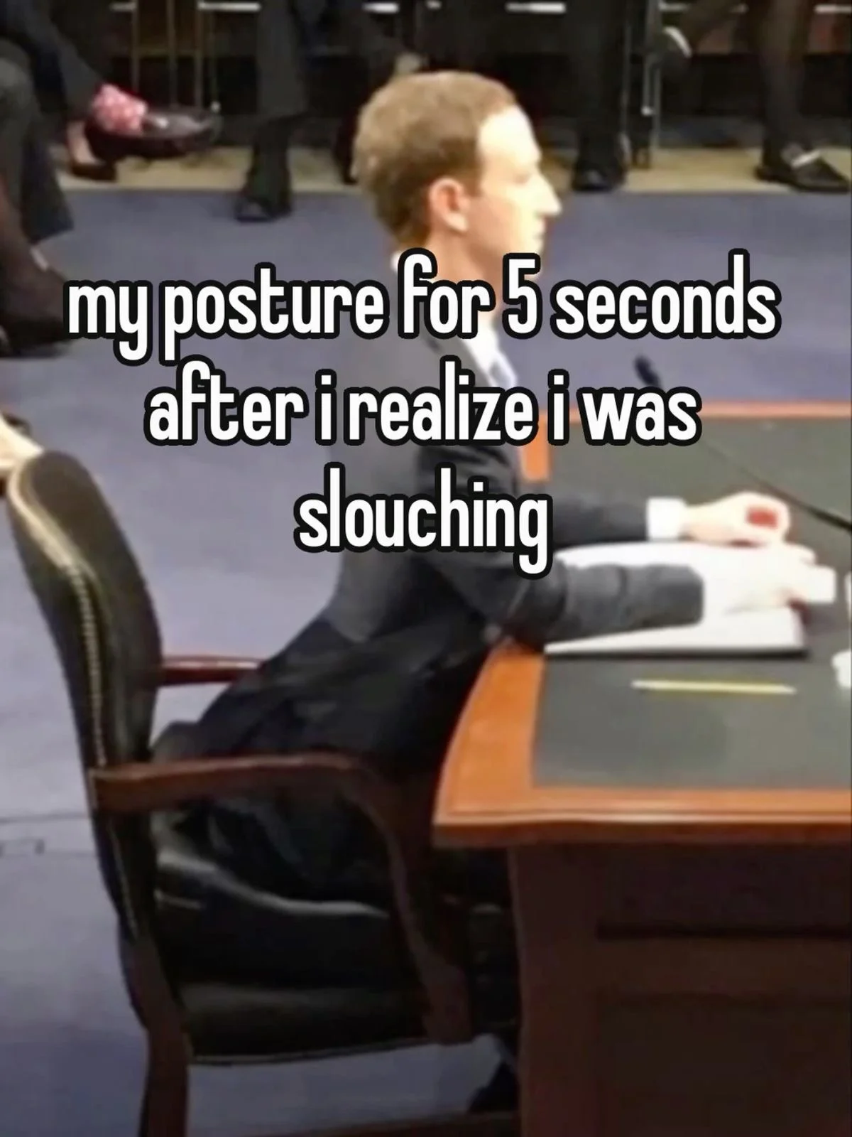 A meme referencing Congressman Billy Long's questioning of Zuckerberg about the origins of Facemash during the congressional hearing.