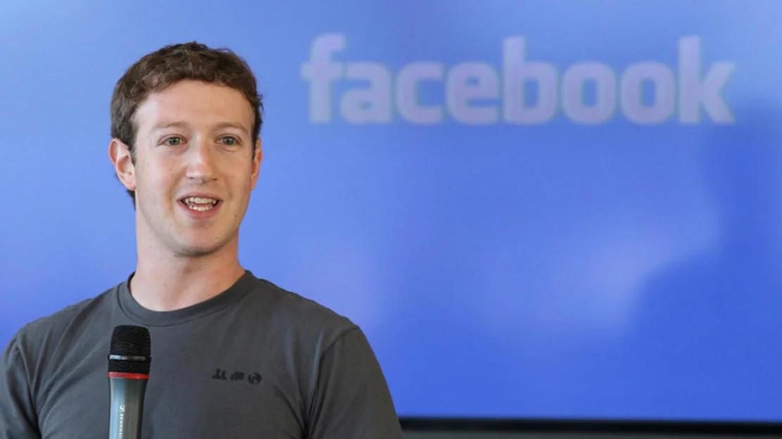 Mark Zuckerberg speaking at a Facebook event, the primary portrait image for the entry.