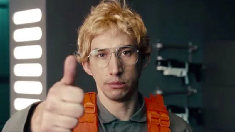 Adam Driver as Matt the Radar Technician in the 2016 Saturday Night Live 'Undercover Boss: Starkiller Base' sketch.