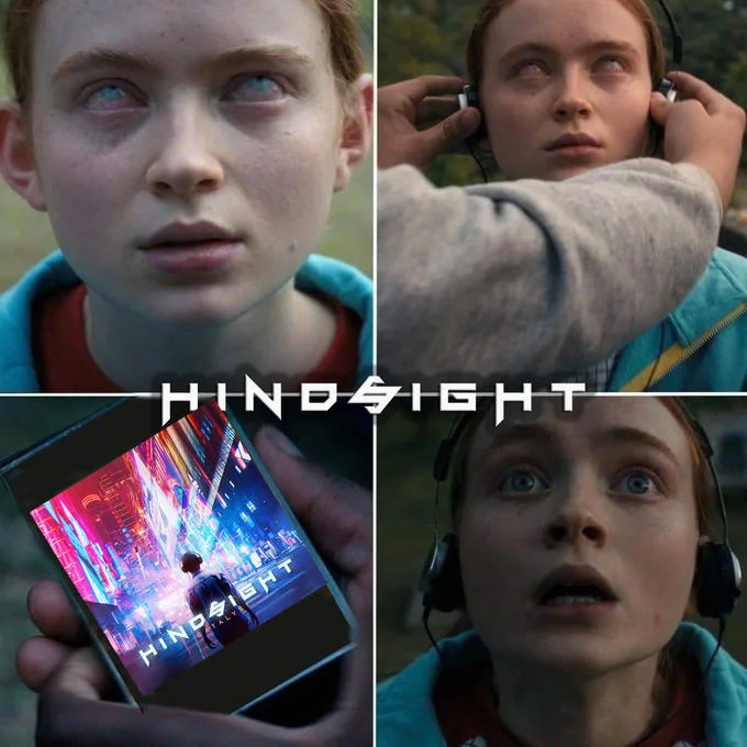 'Max's Favorite Song' variation branded with a fan-made 'Hindsight' track cover replacing Max's original song.