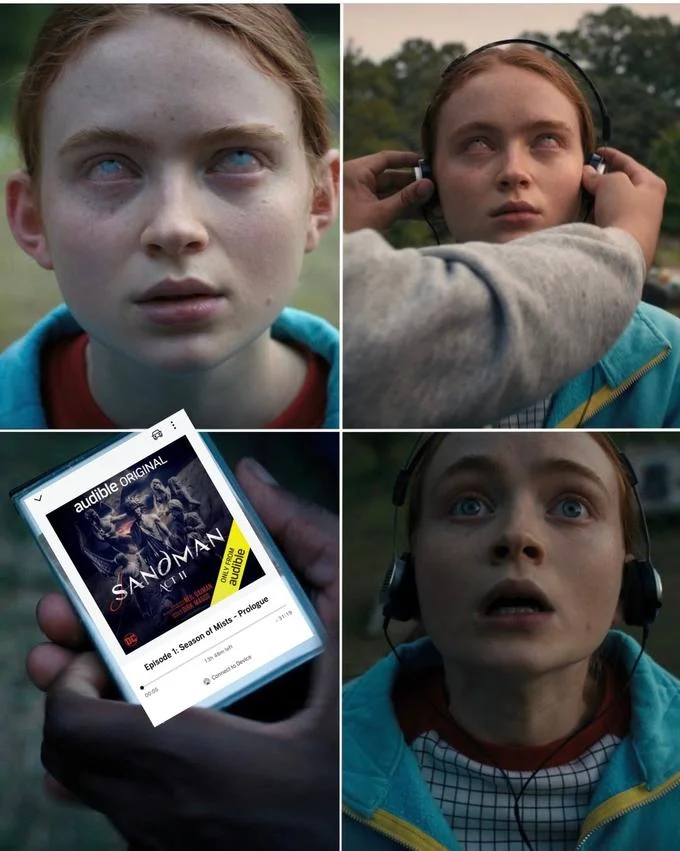 'Max's Favorite Song' edit substituting The Sandman: Act II Audible drama for Max's saving song.