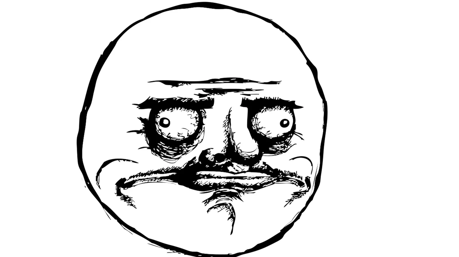 The canonical Me Gusta character.