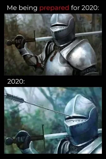 Year 2020 disaster joke variation.