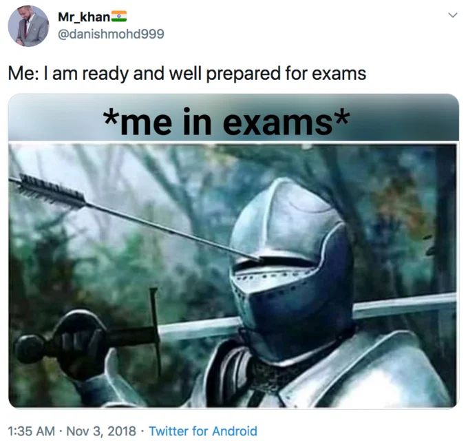 Social media post using the meme.
