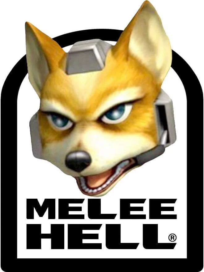 The Melee Hell brand logo, featuring Fox McCloud from Super Smash Bros. Melee.