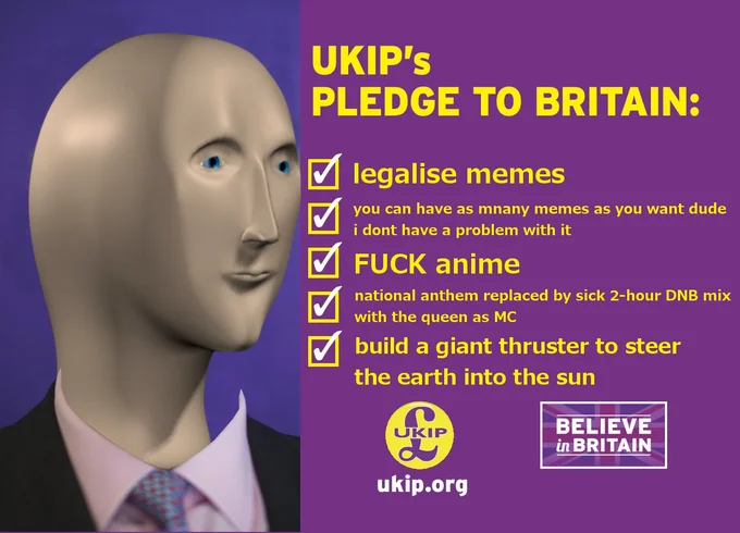 A cleaner, higher-resolution portrait of Meme Man commonly used in reference materials.