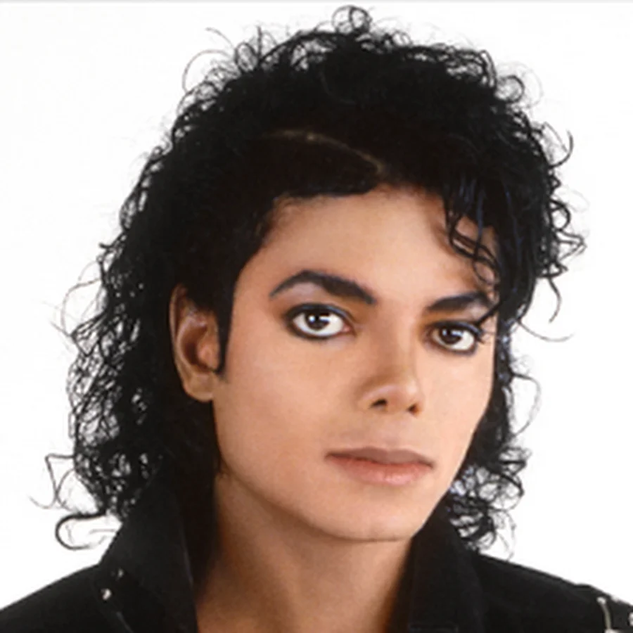 Iconic portrait of pop star Michael Jackson, the subject of numerous internet memes and tributes.