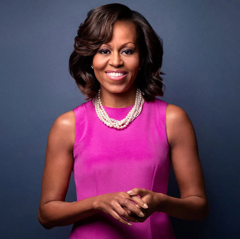 Former First Lady Michelle Obama, subject of numerous internet memes and viral social media moments.