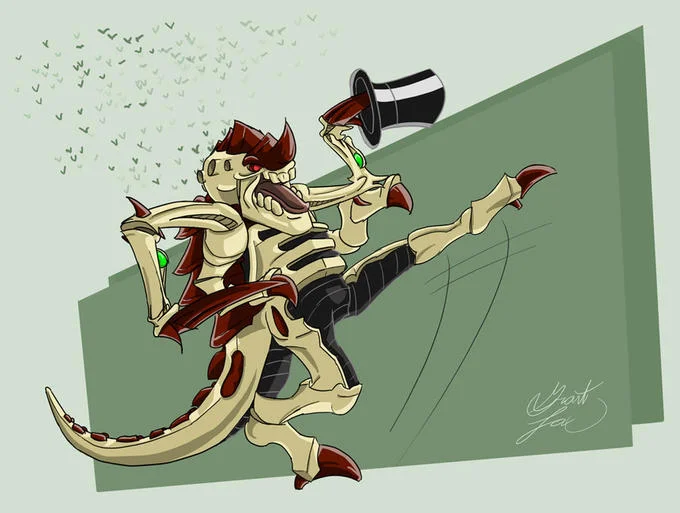 Dark fantasy interpretation of the iconic dance.