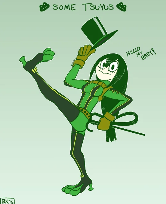 My Hero Academia character reimagined as the dancing frog.