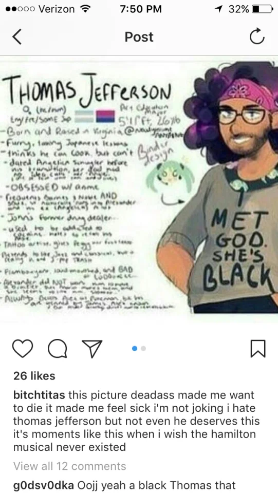 An example of the Miku Binder Thomas Jefferson character design that spread across social media.