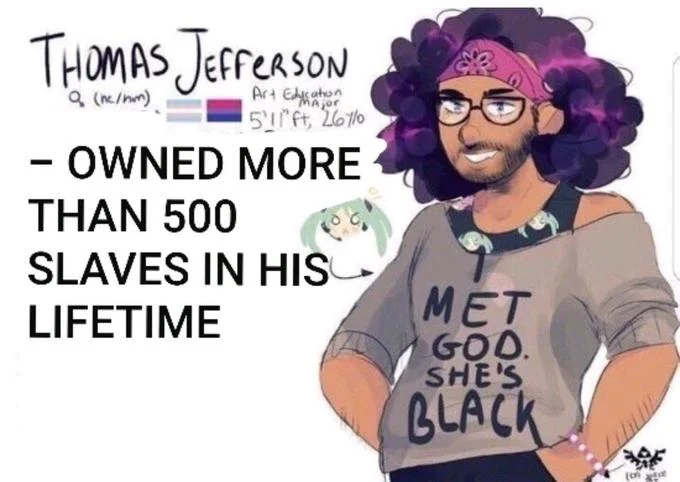 Online reaction to the Miku Binder Thomas Jefferson alternate universe concept.