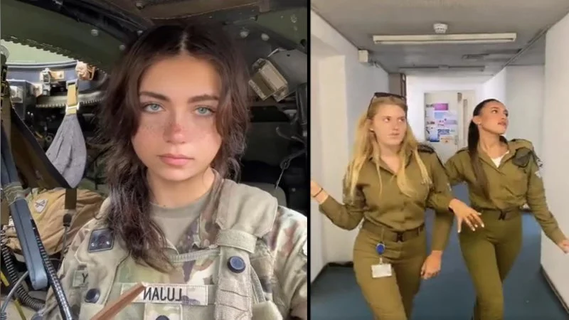 Direct examples of military thirst trap propaganda content.
