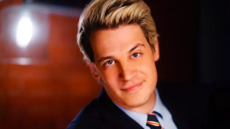 Milo Yiannopoulos, the British right-wing commentator and former Breitbart editor known for his controversial online presence.
