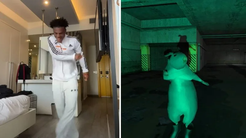 Core trend format comparing rat animation to human recreation.