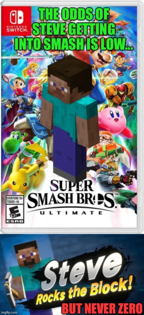Minecraft Steve in Smash