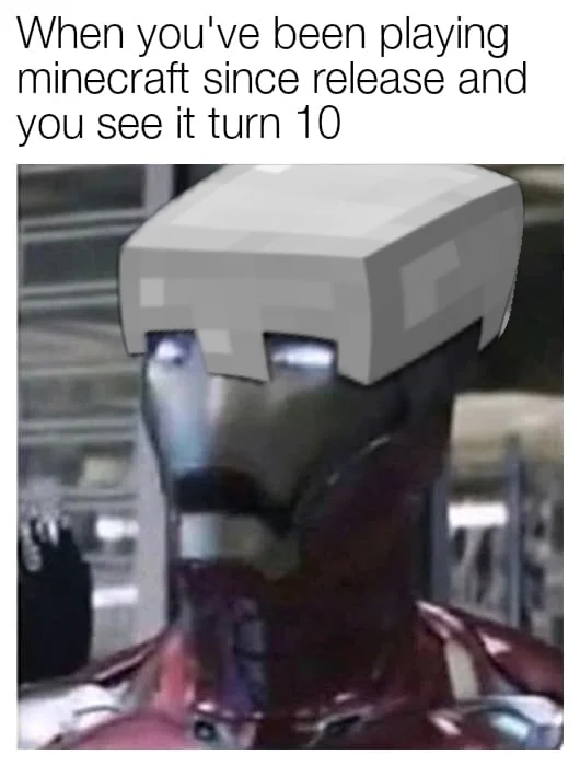 A Zootopia-based meme wishing Minecraft a happy birthday using the 'elephant in the room' template.