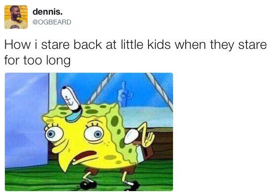 Reaction image format with behavioral humor.