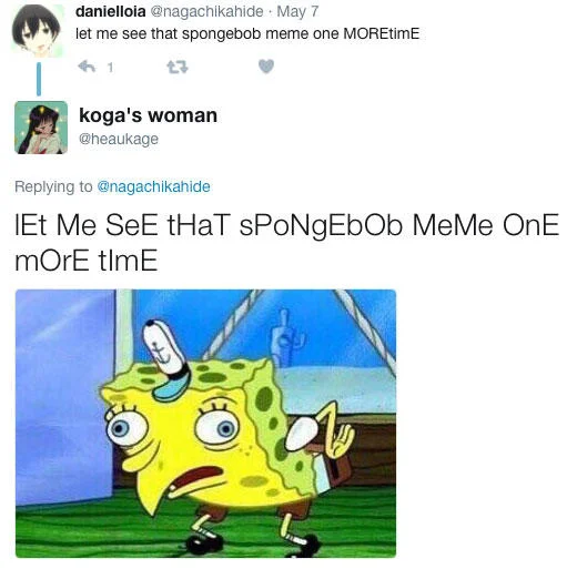 Questioning format while using the meme simultaneously.
