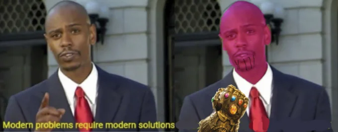 Creative artistic variation of the meme format.