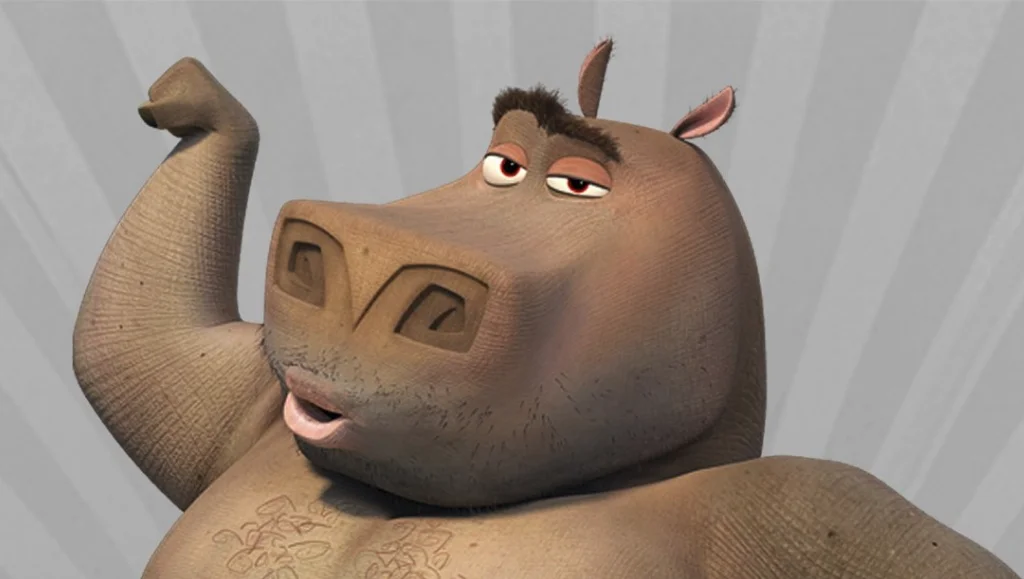 Moto Moto, the smooth-talking hippo from Madagascar: Escape 2 Africa, whose flirtatious catchphrase inspired countless memes.