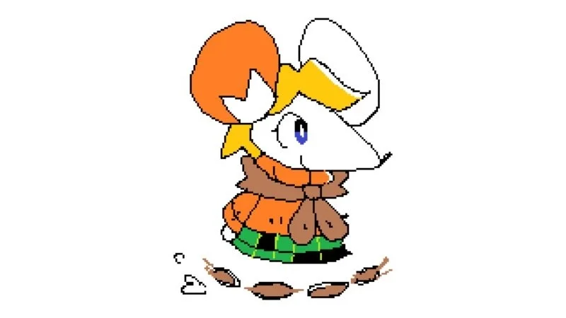Instantly recognizable character design centered cleanly.