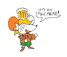 Simple composition making character instantly recognizable.