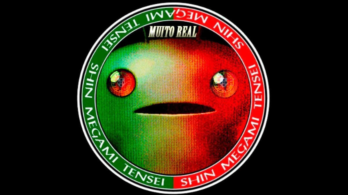 The 'Muito Real' cover image referencing Shin Megami Tensei and its Portuguese-language fandom origins.