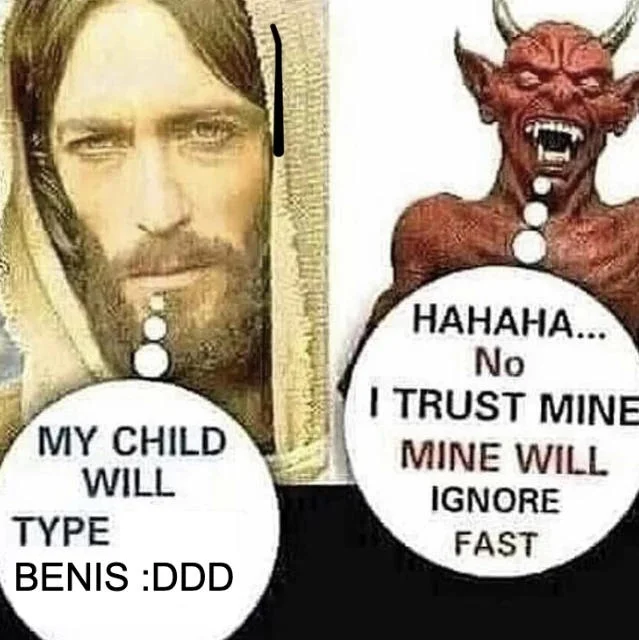 A shitpost variant featuring the 4chan meme phrase 'BENIS :DDD' in place of the earnest 'Amen' message.