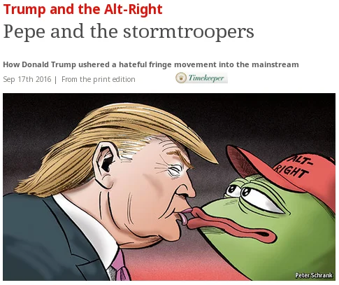 'The Deplorables' parody poster, retweeted by Donald Trump Jr., placing Pepe the Frog alongside Trump and alt-right personalities and inflaming the Nazi Pepe controversy.