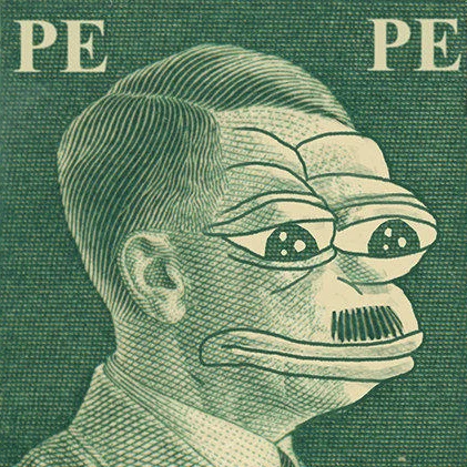 The controversial Nazi Pepe image that became emblematic of the 'Nazi Pepe' alt-right appropriation controversy, combining Pepe the Frog with imagery of Adolf Hitler.