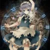Sakuya Izayoi surrounded by clock imagery.