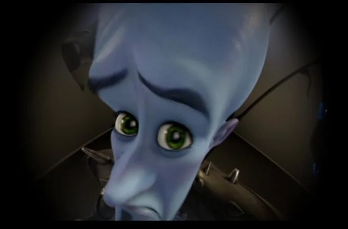 Metroman closeup showing shocked expression.