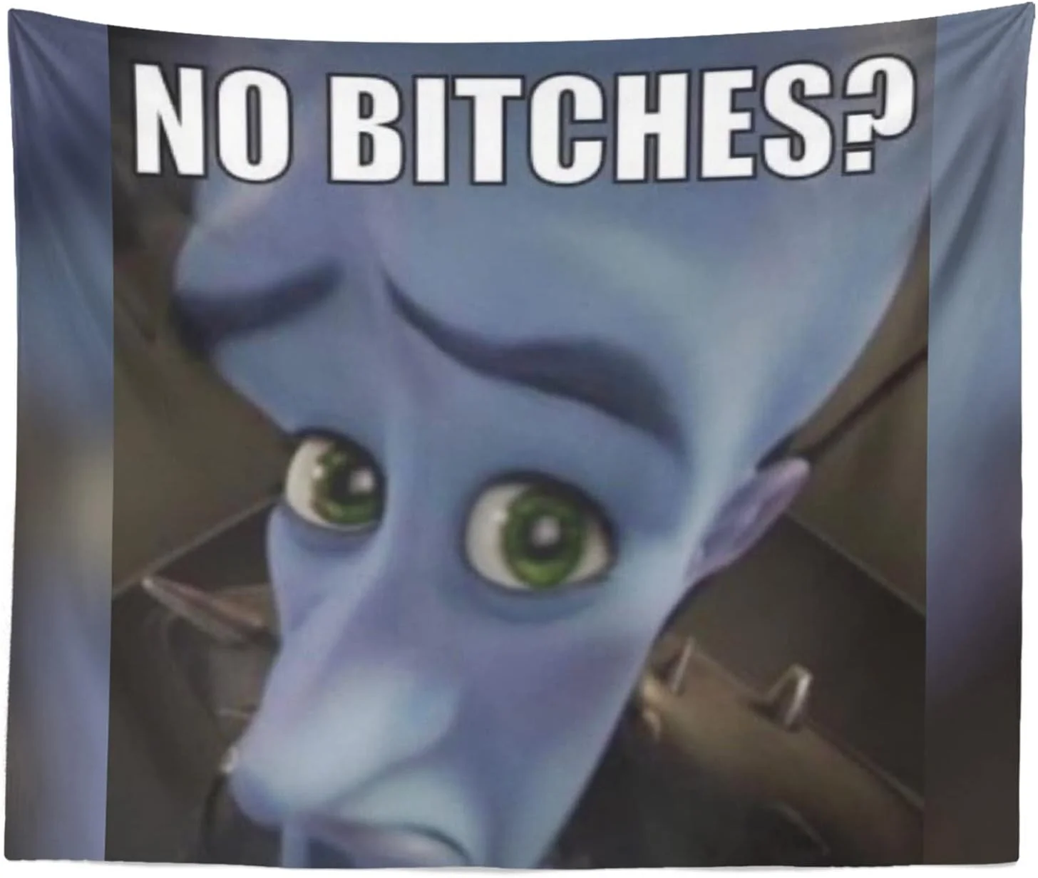 Classic 'No Bitches?' Metroman meme format.