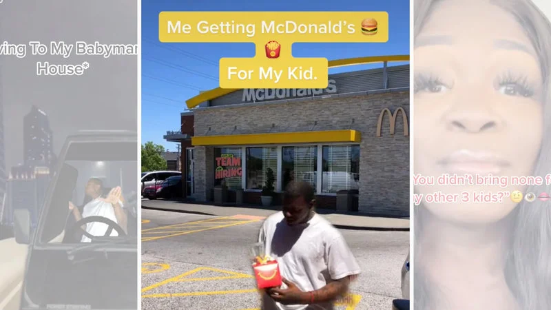McDonald's collage meme about father's unequal treatment.