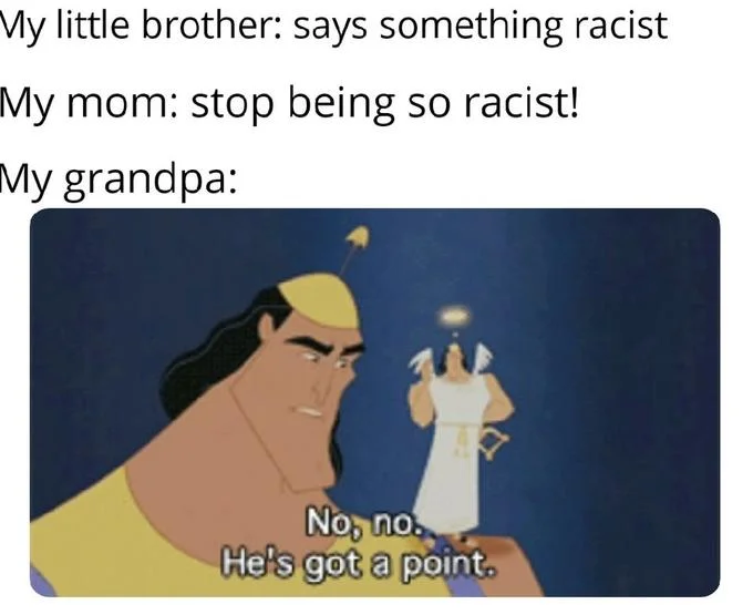 Family comments meme with reaction acknowledgment.