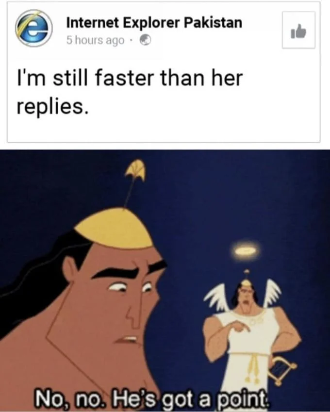 No No He Got a Point